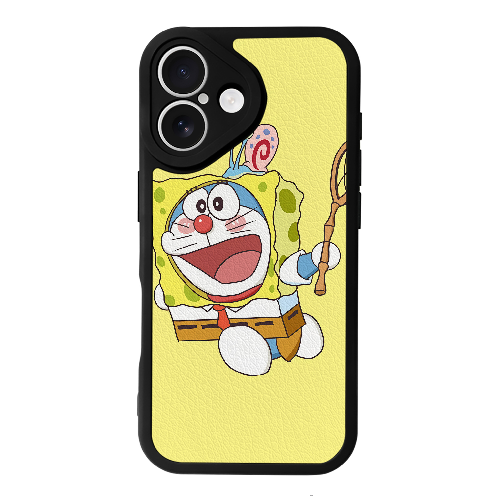 （画像用） ドラえもん Doraemon 【iPhone 16シリーズ対応】シリコンスマホケース（レザー調） 材質：シリコン
